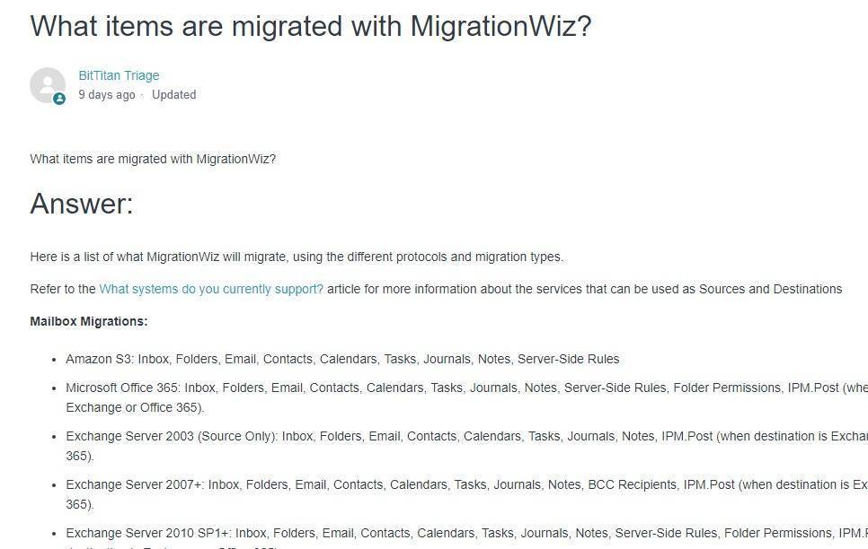 MigrationWiz-Hilfe