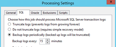 MS SQL-Protokollsicherungsmechanismus