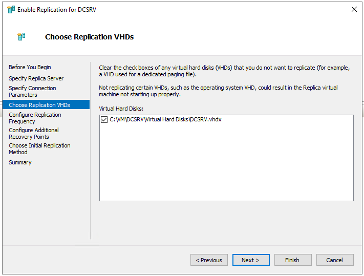 Hyper-V – Replikationskonfiguration