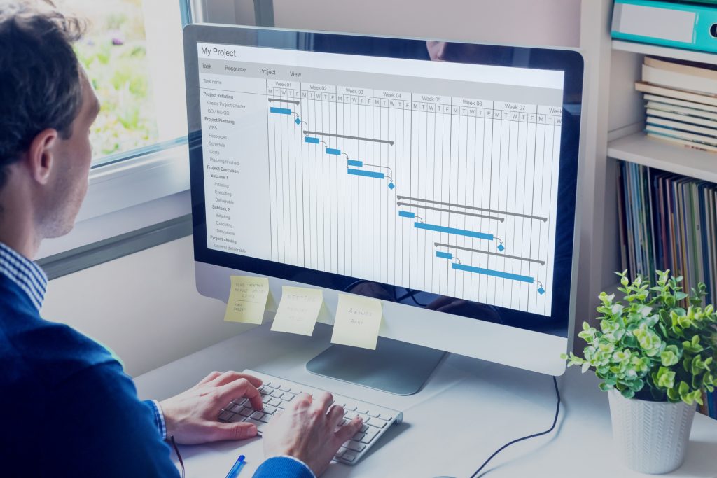 Der IT-Architekt erstellt den Projektzeitplan